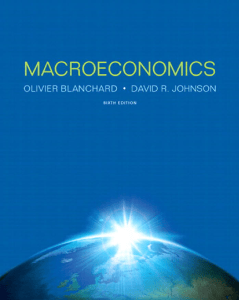 Macroeconomics Textbook by Blanchard & Johnson 6th Edition