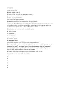 History Education Reading Report Template