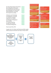 ACCA Exam Progress & BSc Degree Pathway