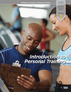 Advanced Concepts of Personal Training - Chapter 1
