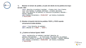 Ejercicios de SQL con Consultas en Microsoft SQL Server