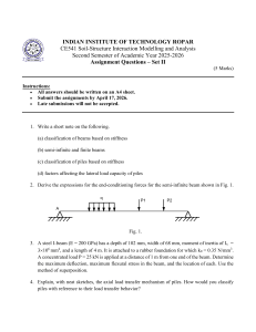 IIT Ropar CE541 Soil-Structure Interaction Assignment Set II