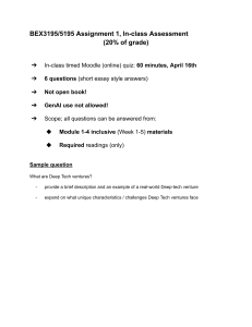 BEX3195/5195 Assignment 1 In-class Quiz