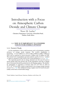 Chapter 1: Atmospheric CO2 and Climate Change