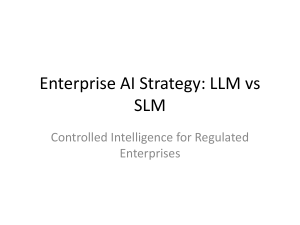 Enterprise AI Strategy: LLM vs SLM for Regulated Enterprises