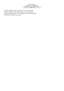 Digital Electronics Assignment 1