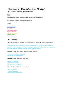 Heathers: The Musical Script - Act One