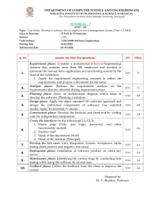 Software Engineering Tutorial: Employee Leave Management System Case Study