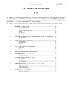 B-777 Study Guide & Oral Prep