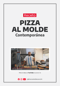 Receta Pizza al Molde Contempor&aacute;nea