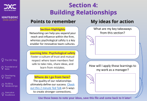 Building Relationships & Psychological Safety in Teams