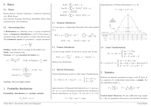 Statistics Cheat Sheet: Probability & Data Analysis