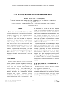 RFID Technology in Warehouse Management Systems