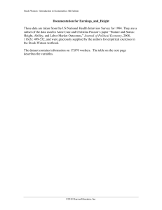 Earnings and Height Dataset Documentation