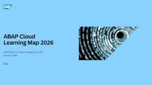 ABAP Cloud Learning Map 2026 - SAP Guide