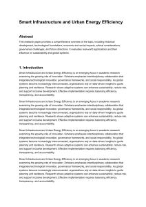 Smart Infrastructure and Urban Energy Efficiency Research