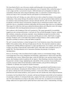 Great Barrier Reef Biology: Ecosystem, Symbiosis, Conservation