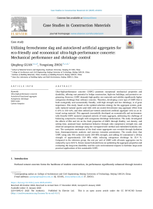 Eco-Friendly UHPC: Ferrochrome Slag & Artificial Aggregates