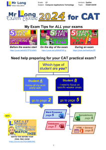 Mr Long CAT Exam Guide 2024: Tips & Resources