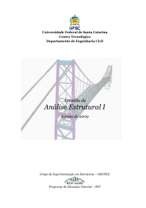 Apostila de An&aacute;lise Estrutural I - UFSC Engenharia Civil