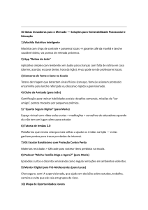 30 Ideias Inovadoras para o Mercado &mdash; Solu&ccedil;&otilde;es para Vulnerabilidade Psicossocial e Educa&ccedil;&atilde;o