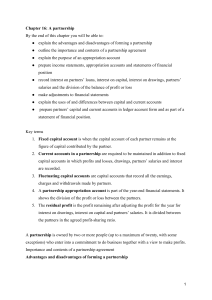 Chapter 16: Partnership Accounting Basics