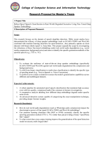 Master's Thesis: Robust Spoof Speech Classification