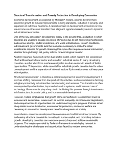 Structural Transformation & Poverty Reduction in Developing Economies