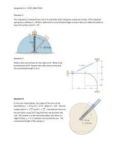 ECOR 1048 F2024 Assignment 4: Engineering Mechanics Problems