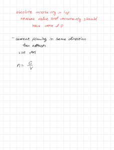 Physics Study Notes: Uncertainty & Current Direction