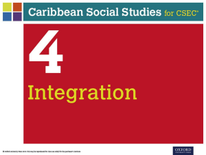 Caribbean Social Studies CSEC Integration Chapter
