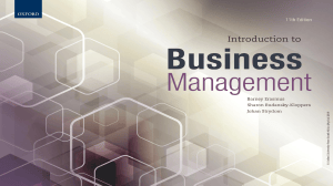 Introduction to Business Management 11th Edition