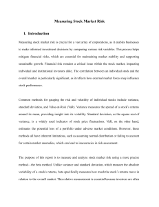Measuring Stock Market Risk: Beta and Linear Regression Analysis