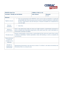 Plano de Aula: Identidade e Mercado de Trabalho
