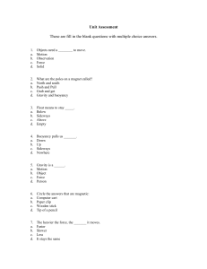 Unit Assessment: Force, Motion, Magnetism Quiz