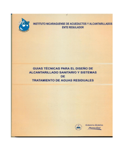 Gu&iacute;as T&eacute;cnicas para Dise&ntilde;o de Alcantarillado y Tratamiento de Aguas Residuales