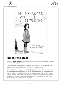 Coraline Teaching Guide: Lesson Plans for Chapters 1-13