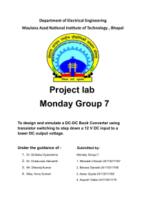 DC-DC Buck Converter Lab Report