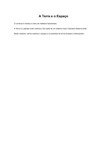 A Terra e o Espa&ccedil;o - Livro Did&aacute;tico