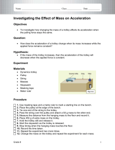 Grade 8 Physics Lab: Mass and Acceleration
