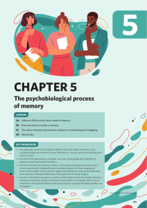 Chapter 5: The Psychobiological Process of Memory