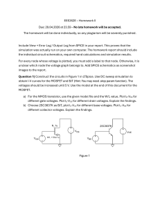 EEE262E Homework II: LTSpice Circuit Simulation