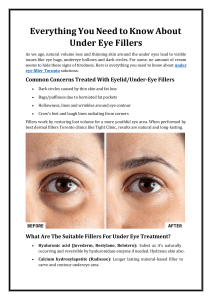 Everything You Need to Know About Under Eye Fillers