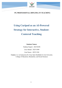Curipod AI-Powered Interactive Teaching Strategy