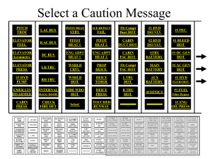 Aircraft Caution Messages Technical Manual