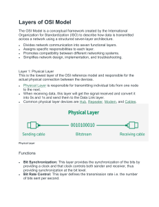 OSI Model Layers: Physical Layer Explained