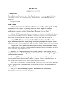 Chapter 2: Literature Review on Media Framing of Gambling