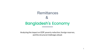 Remittances & Bangladesh's Economy: Impact on GDP & Poverty