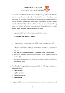 Educational Research Questions
