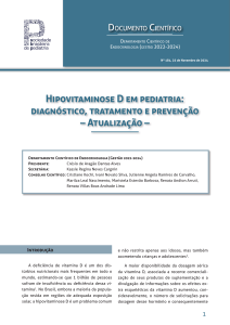 Hipovitaminose D em Pediatria: Diagn&oacute;stico, Tratamento e Preven&ccedil;&atilde;o